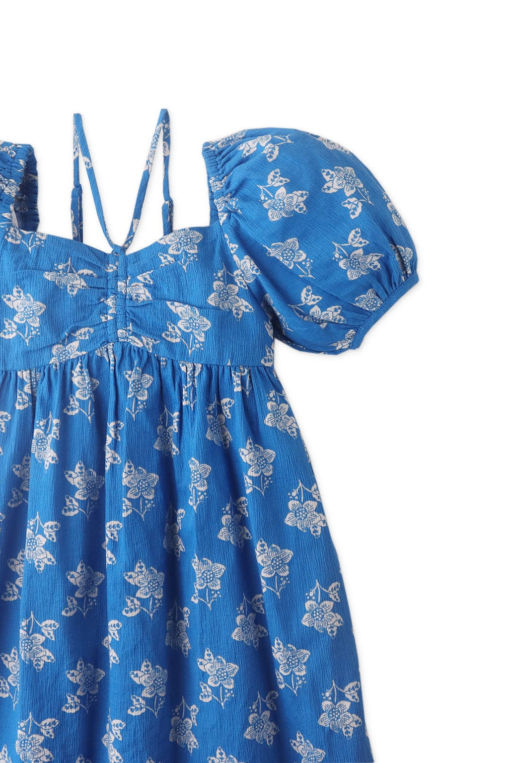 جينجرسنابس فستان بطبعة ورود نص كم مع حمالات بناتى