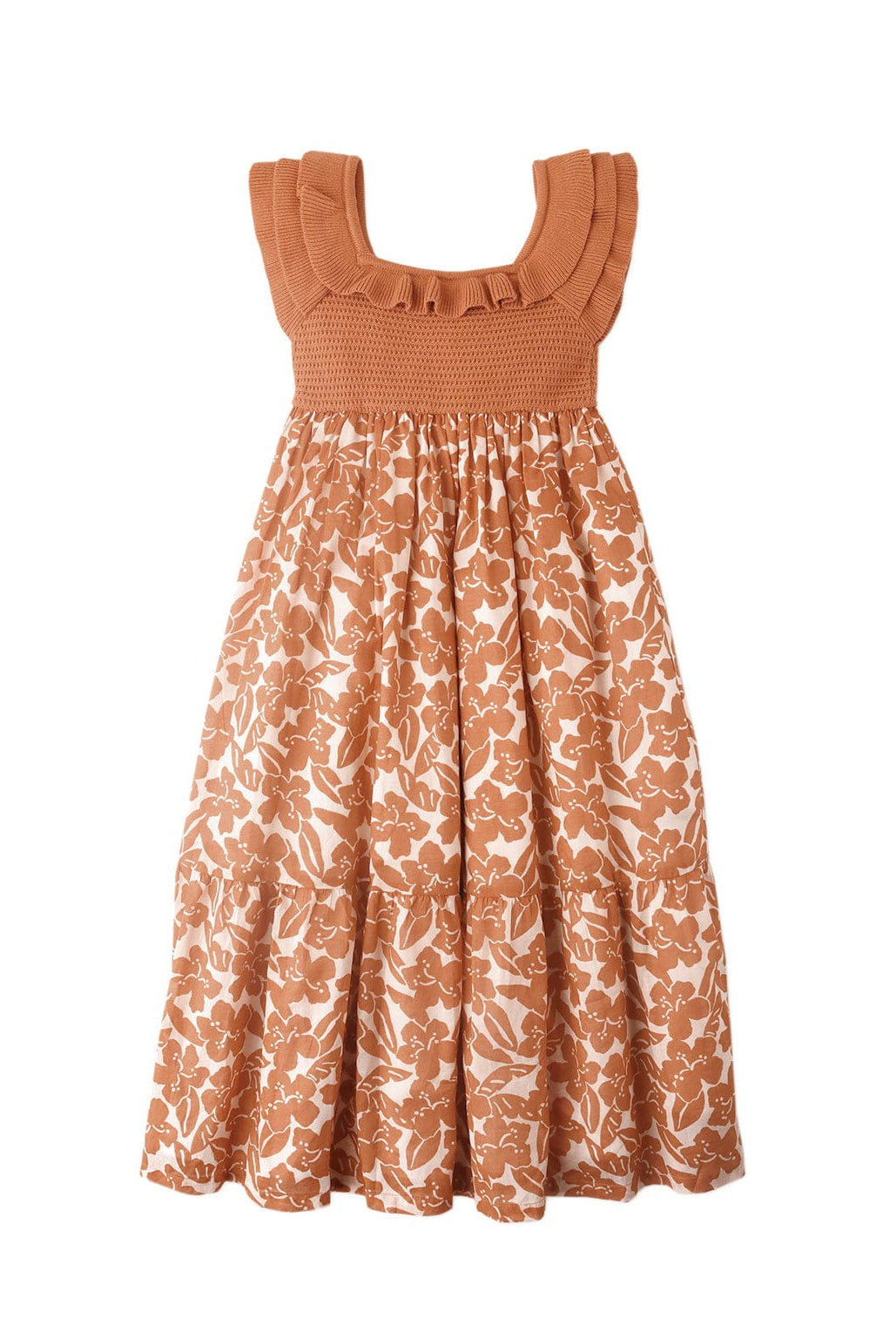 جينجرسنابس فستان بناتى بكتف طبقات