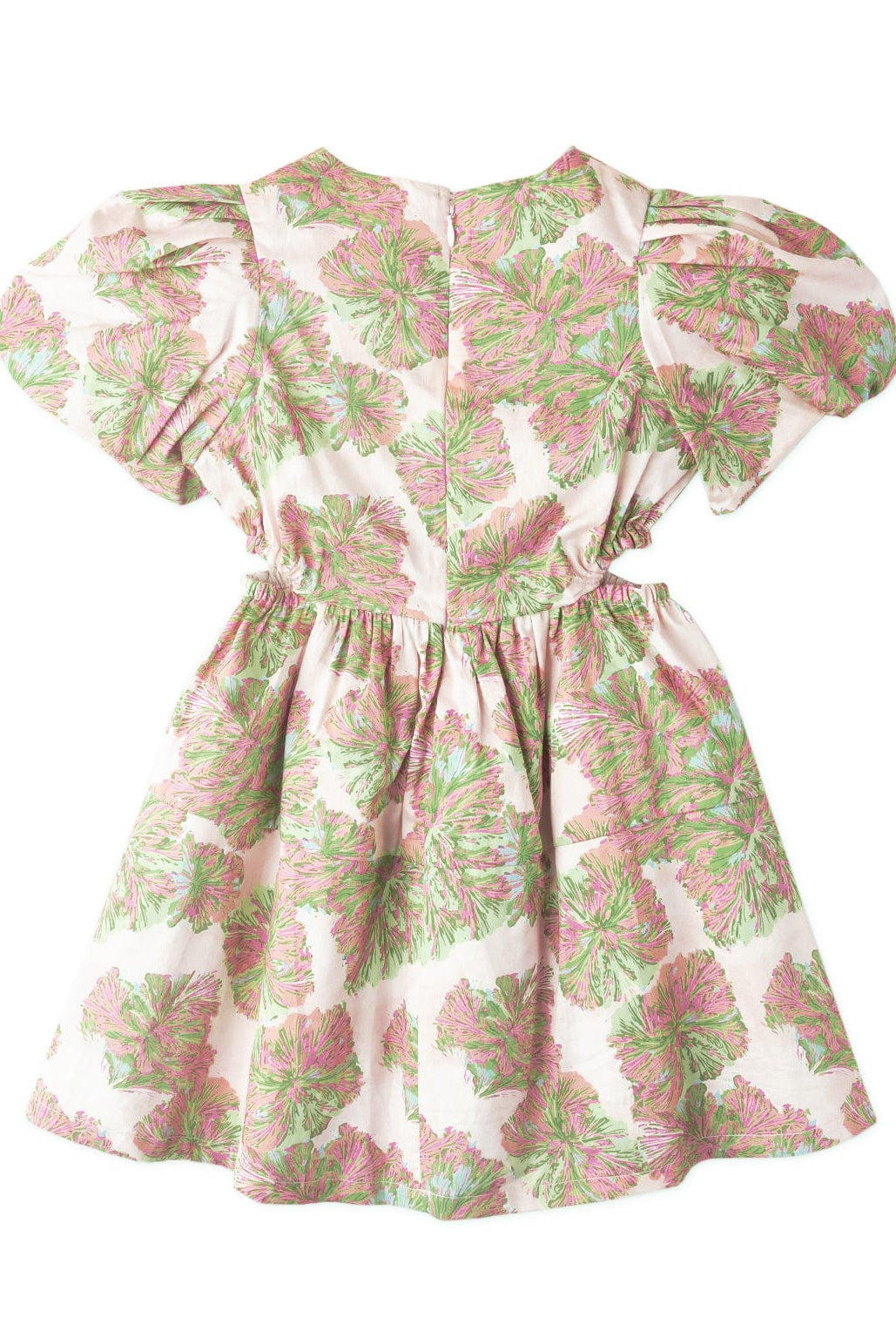 جينجرسنابس فستان منقوش بفتحتين من الخصر بناتى