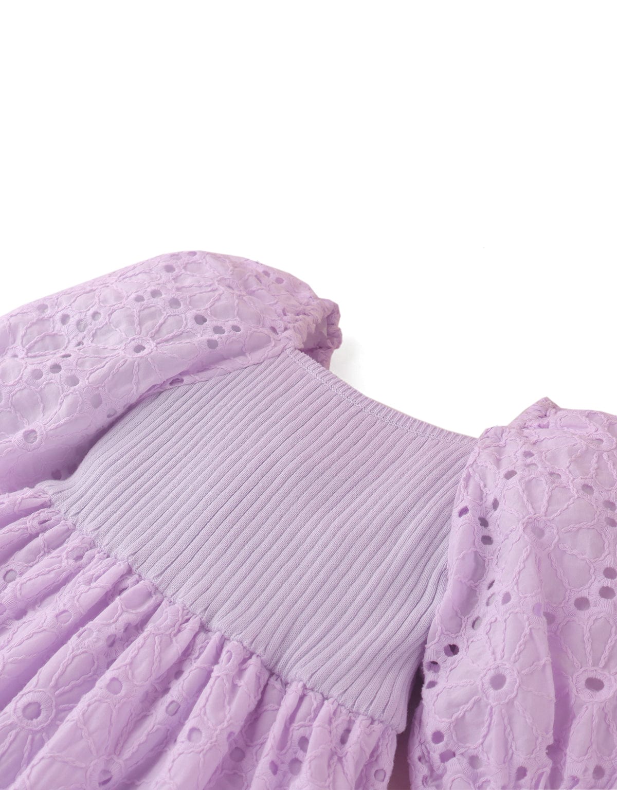 جينجرسنابس فستان بناتى صيفي مطزر أكمام بف