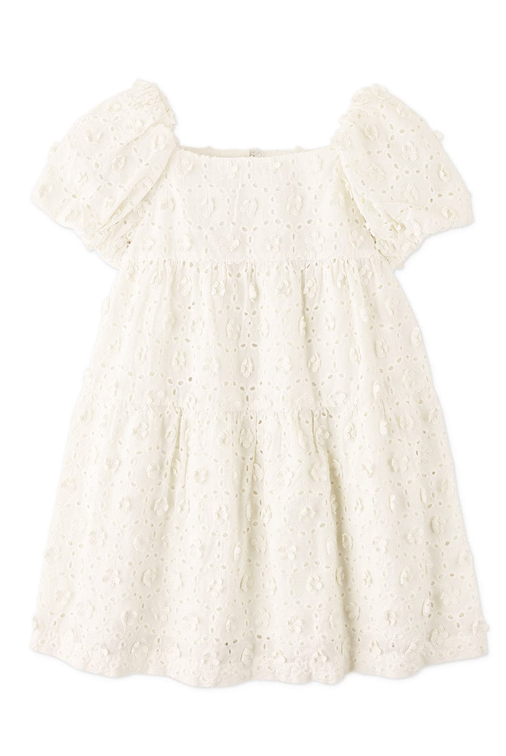 جينجرسنابس فستان بناتى مطرز نص كم