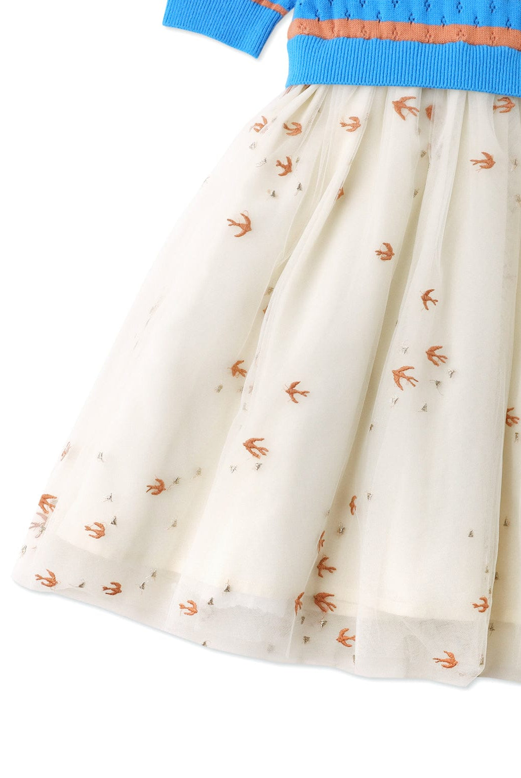 جينجرسنابس فستان بناتي بلوزة مخطط بالعرض متعدد الألوان