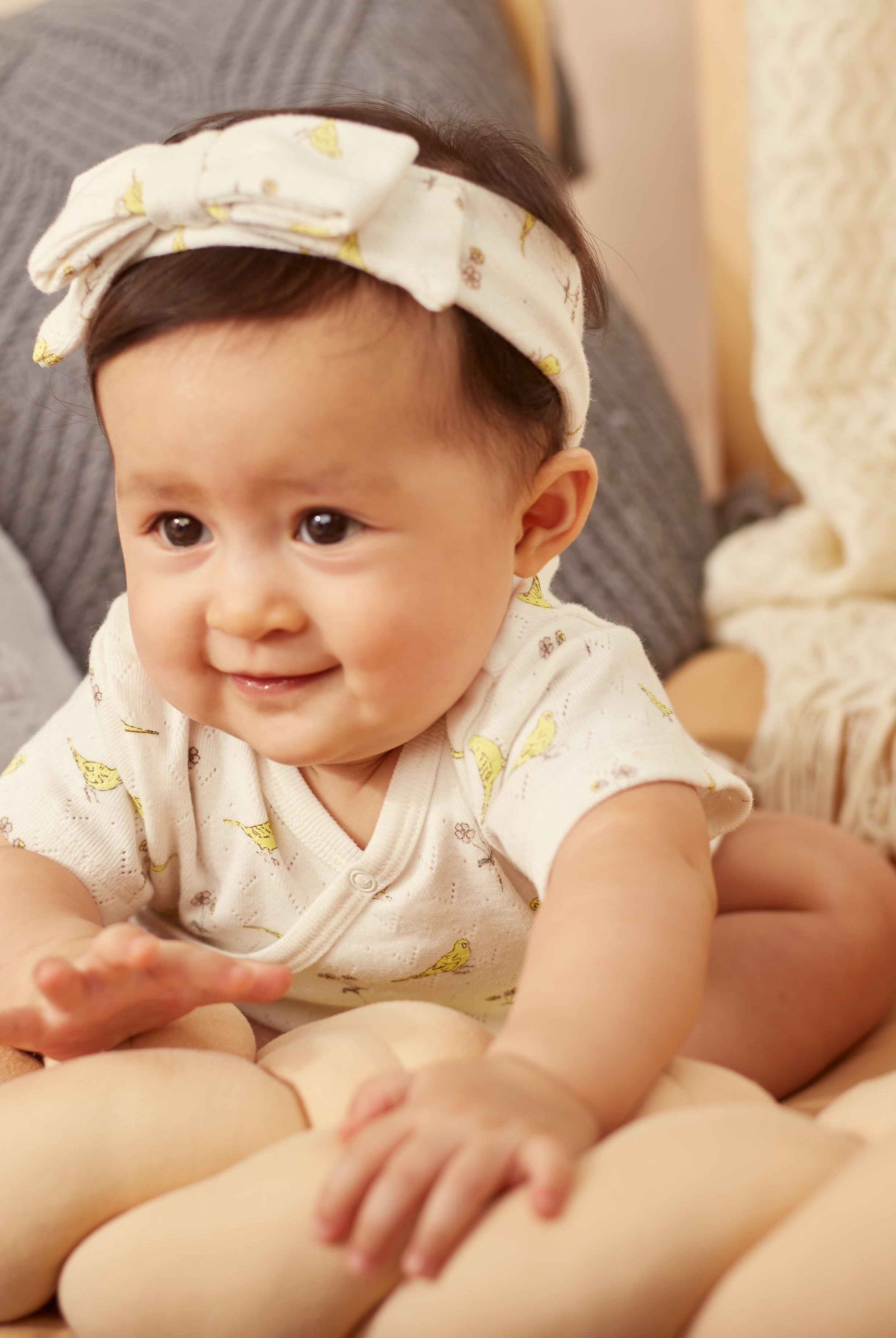 جينجرسنابس سالوبيت بناتي رضع منقوش طيور وزهور متعدد الألوان