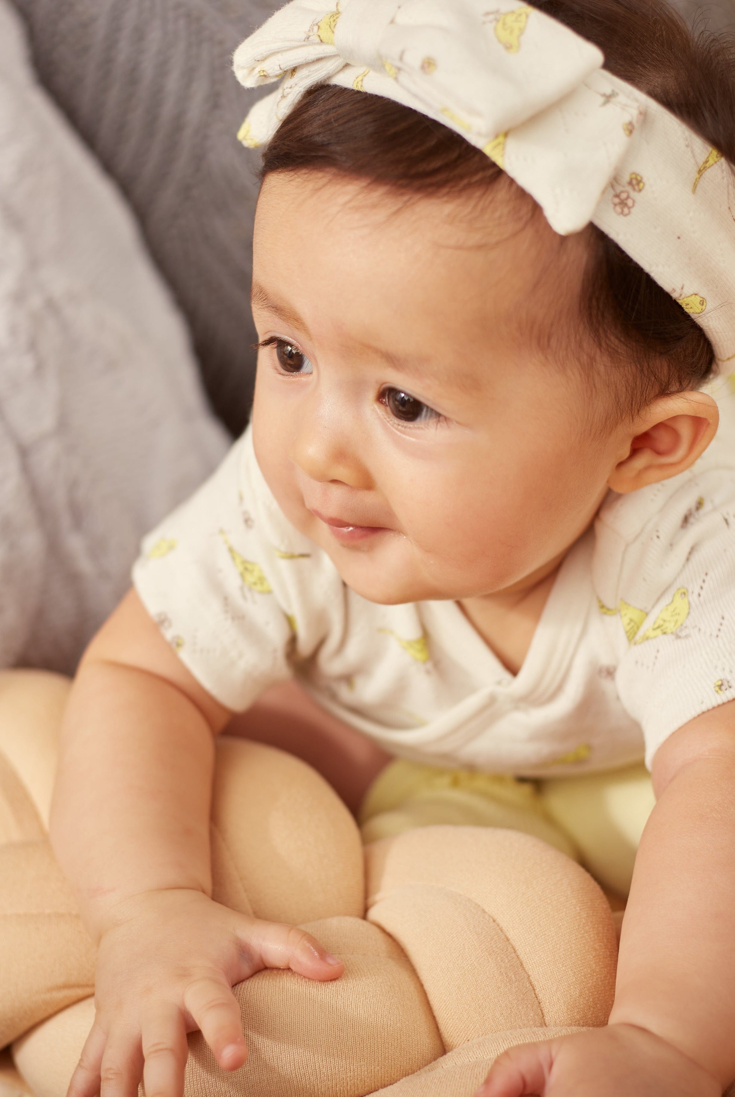 جينجرسنابس سالوبيت بناتي رضع منقوش طيور وزهور متعدد الألوان