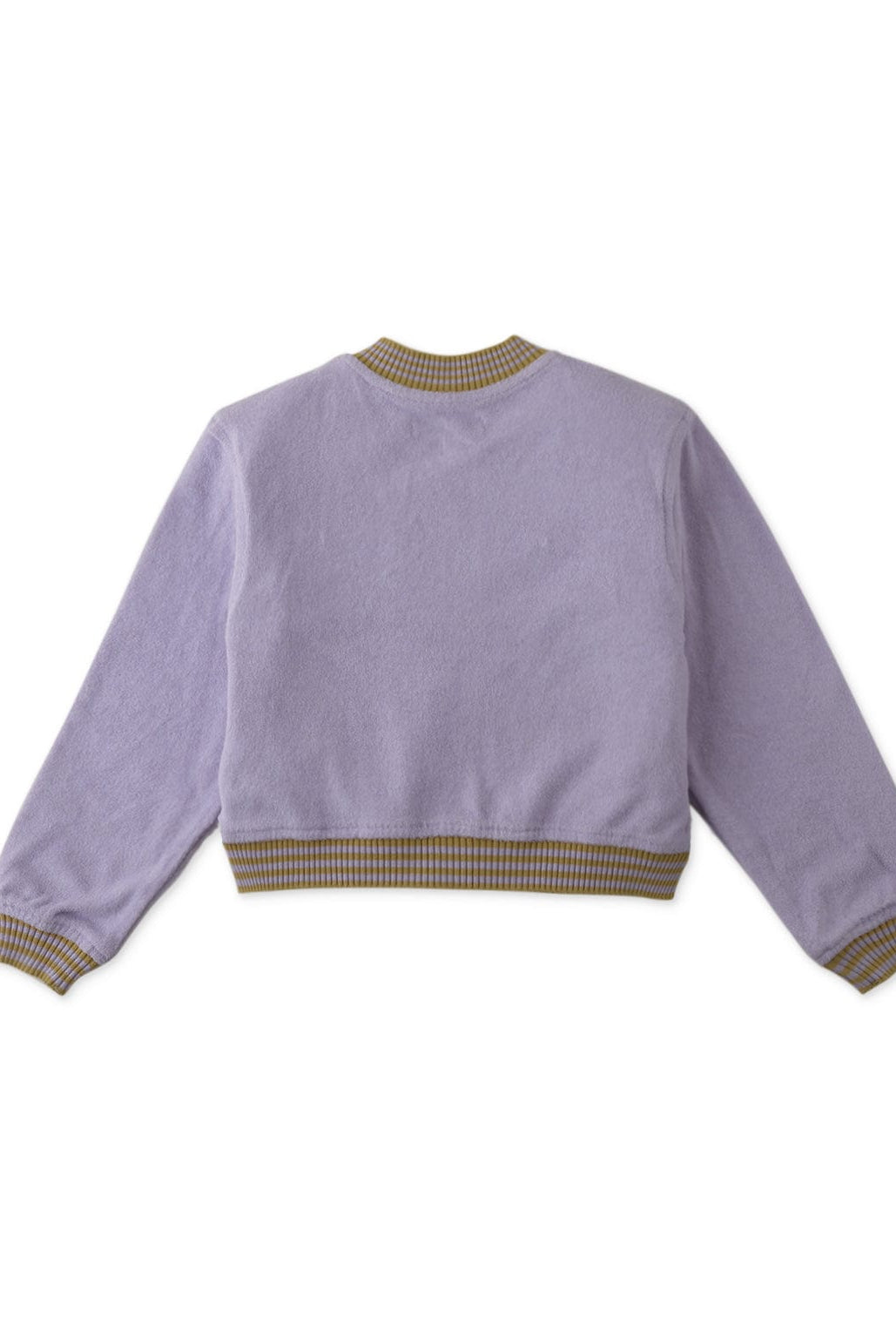 جينجرسنابس جاكيت كم طويل بسحاب أمامي وجيوب بناتي أرجواني