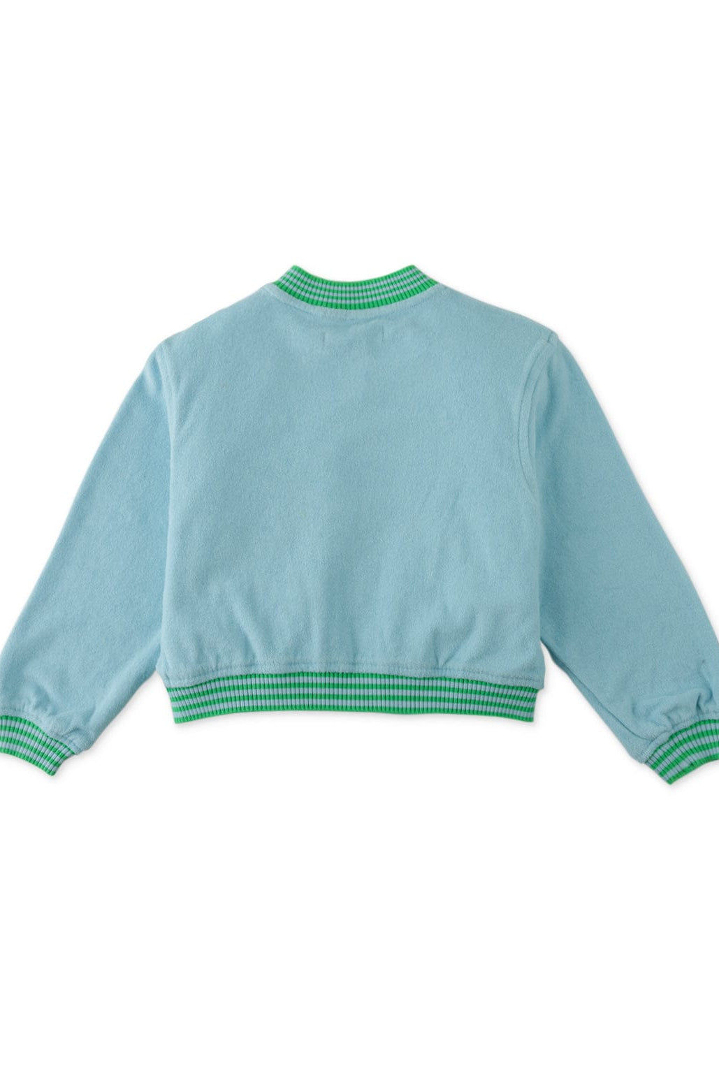 جينجرسنابس جاكيت سادة بسحاب أمامي كم طويل بناتي أزرق