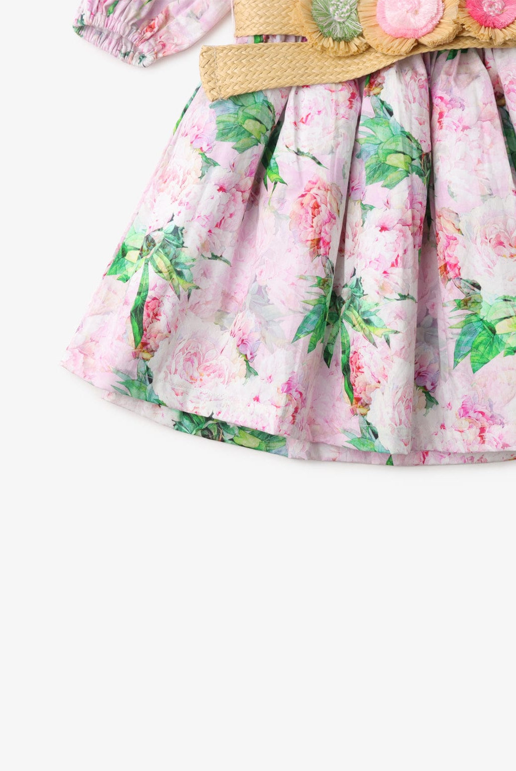 جينجرسنابس فستان بناتي مورد بف منفوش متعدد الألوان