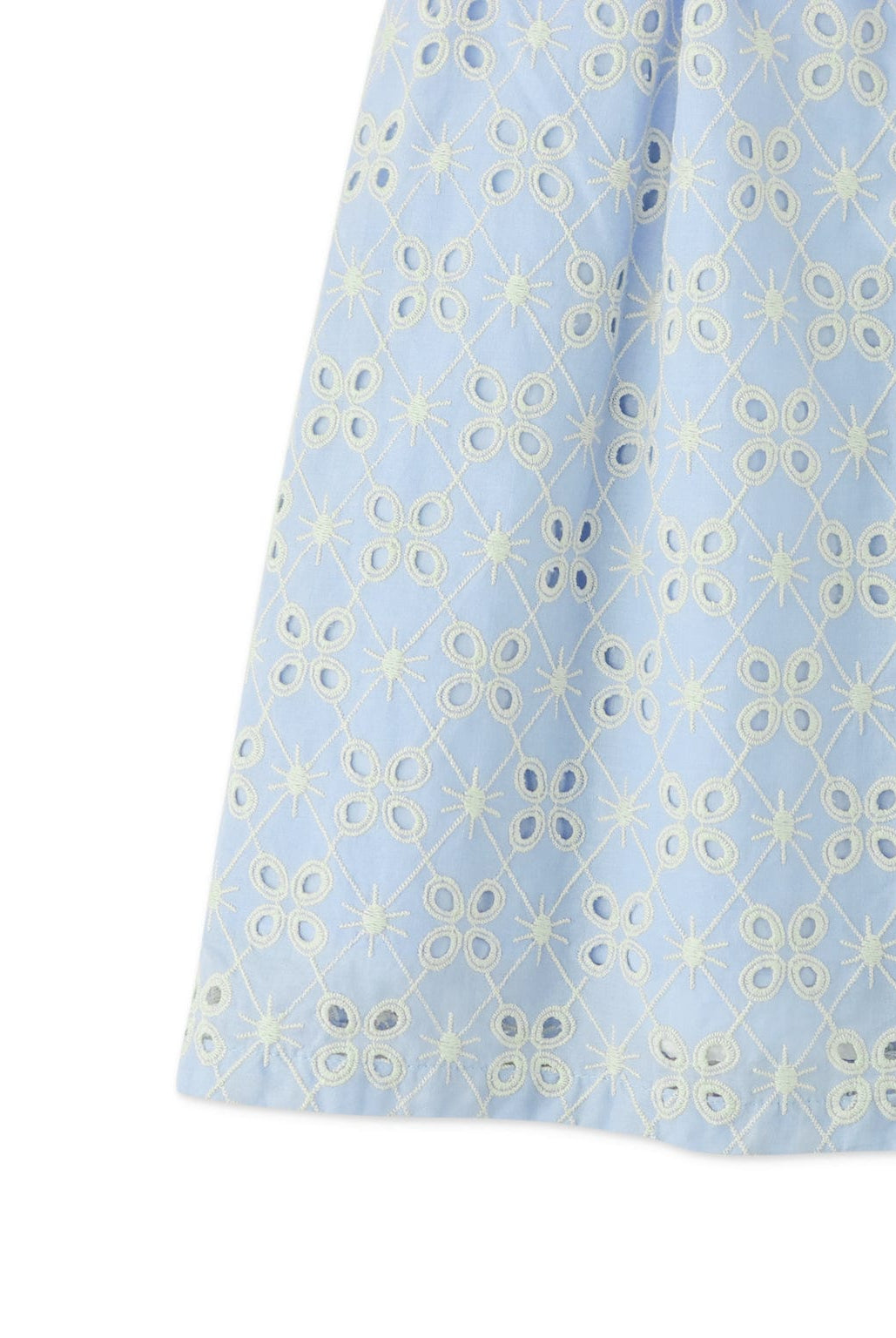 جينجرسنابس فستان بناتي منسوج مخرم أزرق