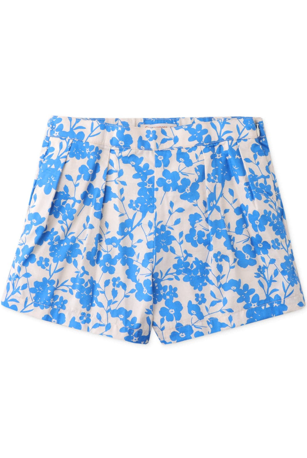 جينجرسنابس طقم شورت مشجر وبلوزة نص كم بناتي أزرق