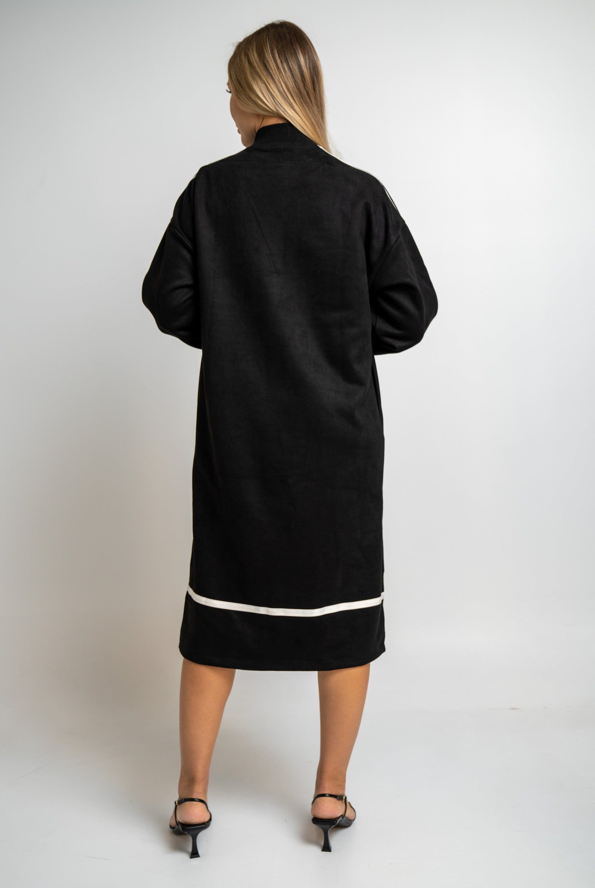 نتشي فستان ميدي واسع كم طويل نسائي