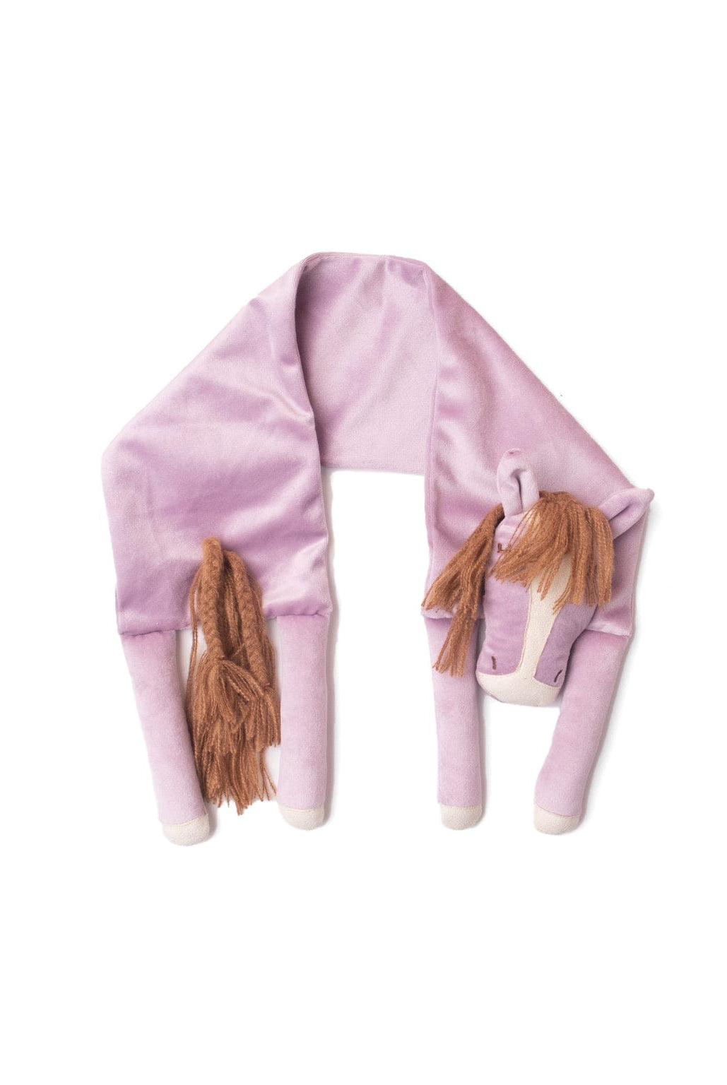 جينجرسنابس سكارف بناتي على شكل حصان أرجواني