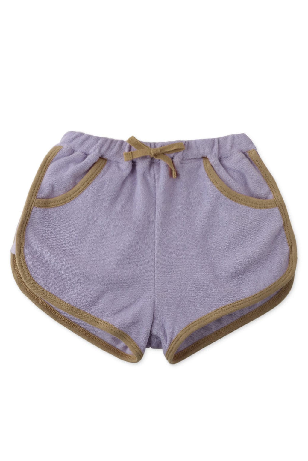 جينجرسنابس شورت سادة بفيونكة أمامية بناتي أرجواني