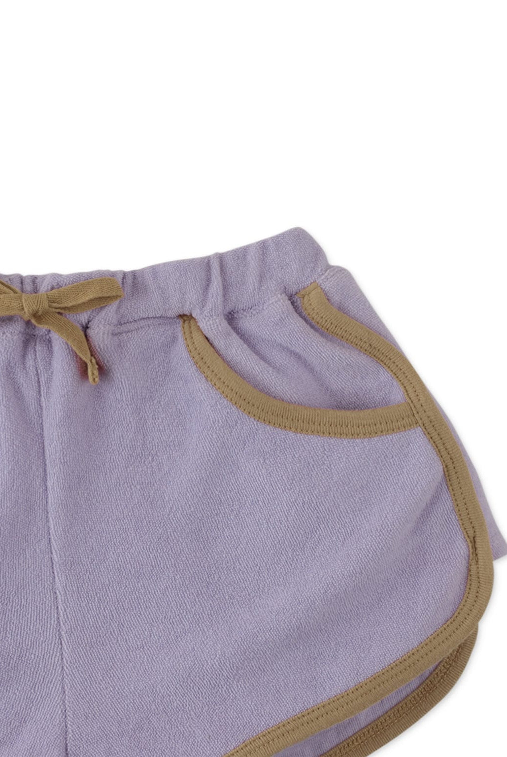 جينجرسنابس شورت سادة بفيونكة أمامية بناتي أرجواني