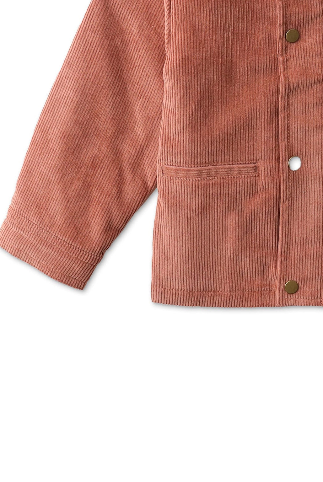 جينجرسنابس جاكيت أطفالي سادة بهودي وأزرار وجيوب بني