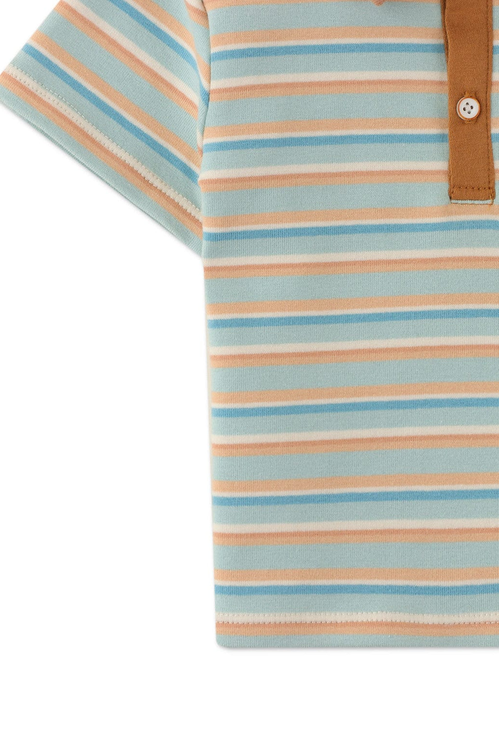 جينجرسنابس تيشيرت مخطط بالعرض بأزرار بياقة بيبي ولادي متعدد الألوان