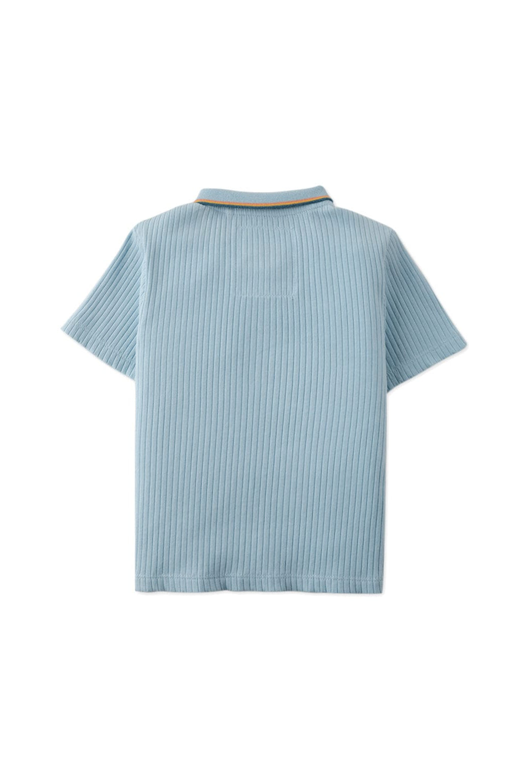 جينجرسنابس تيشيرت بولو مضلع نص كم ولادي حديثي الولادة أزرق