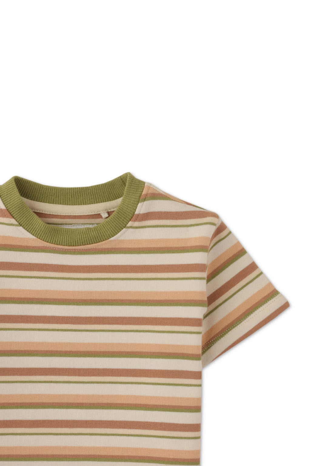 جينجرسنابس تيشيرت مخطط بالعرض نص كم أولادي متعدد الألوان