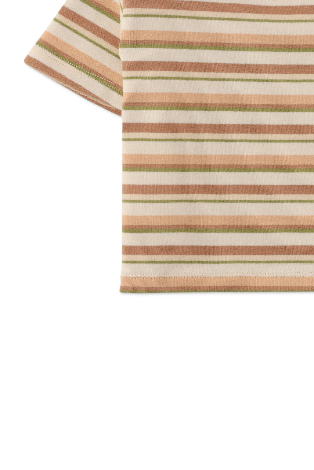 جينجرسنابس تيشيرت مخطط بالعرض نص كم أولادي متعدد الألوان