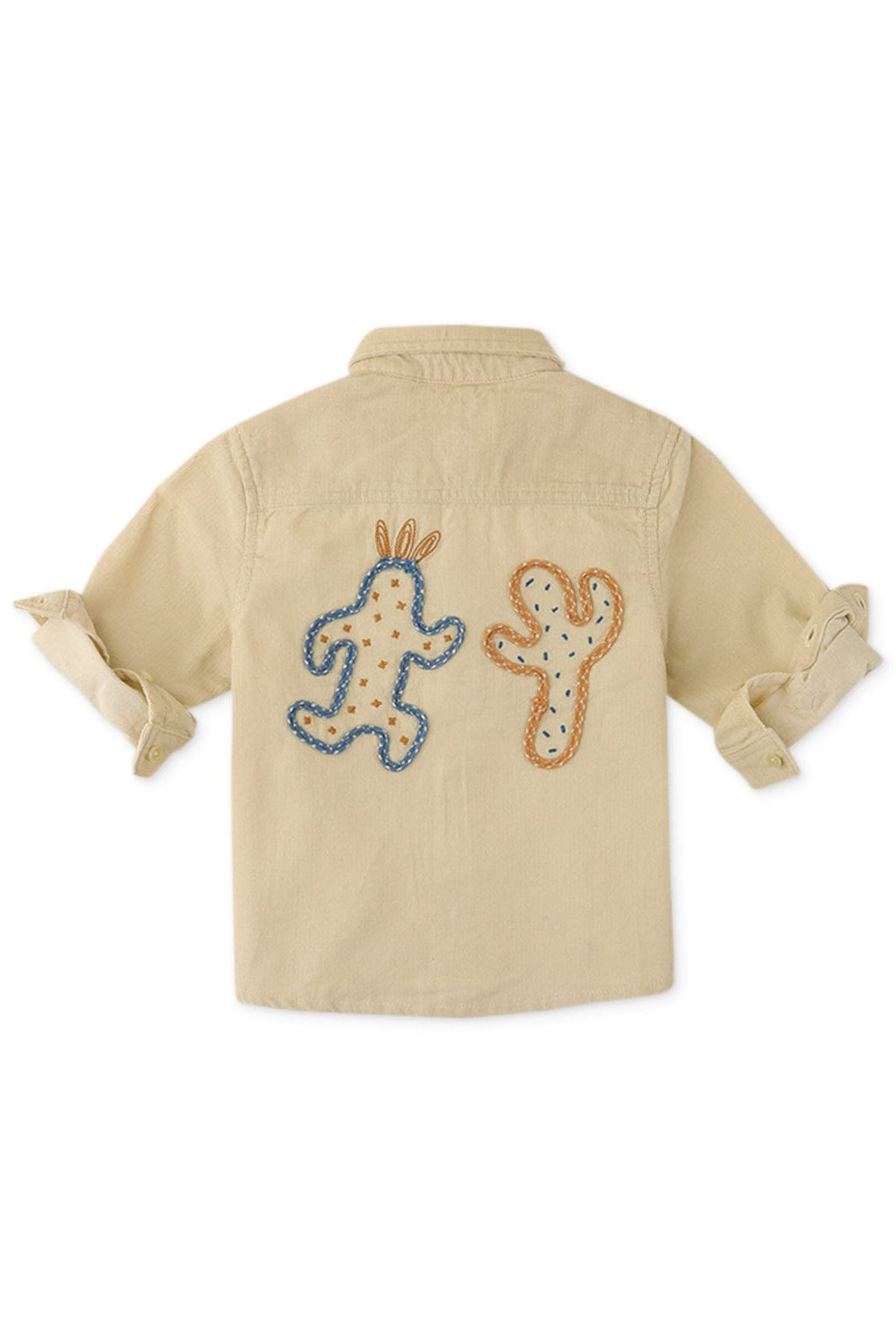 جينجرسنابس قميص ولادي اطفالي سادة 2 جيب بيج