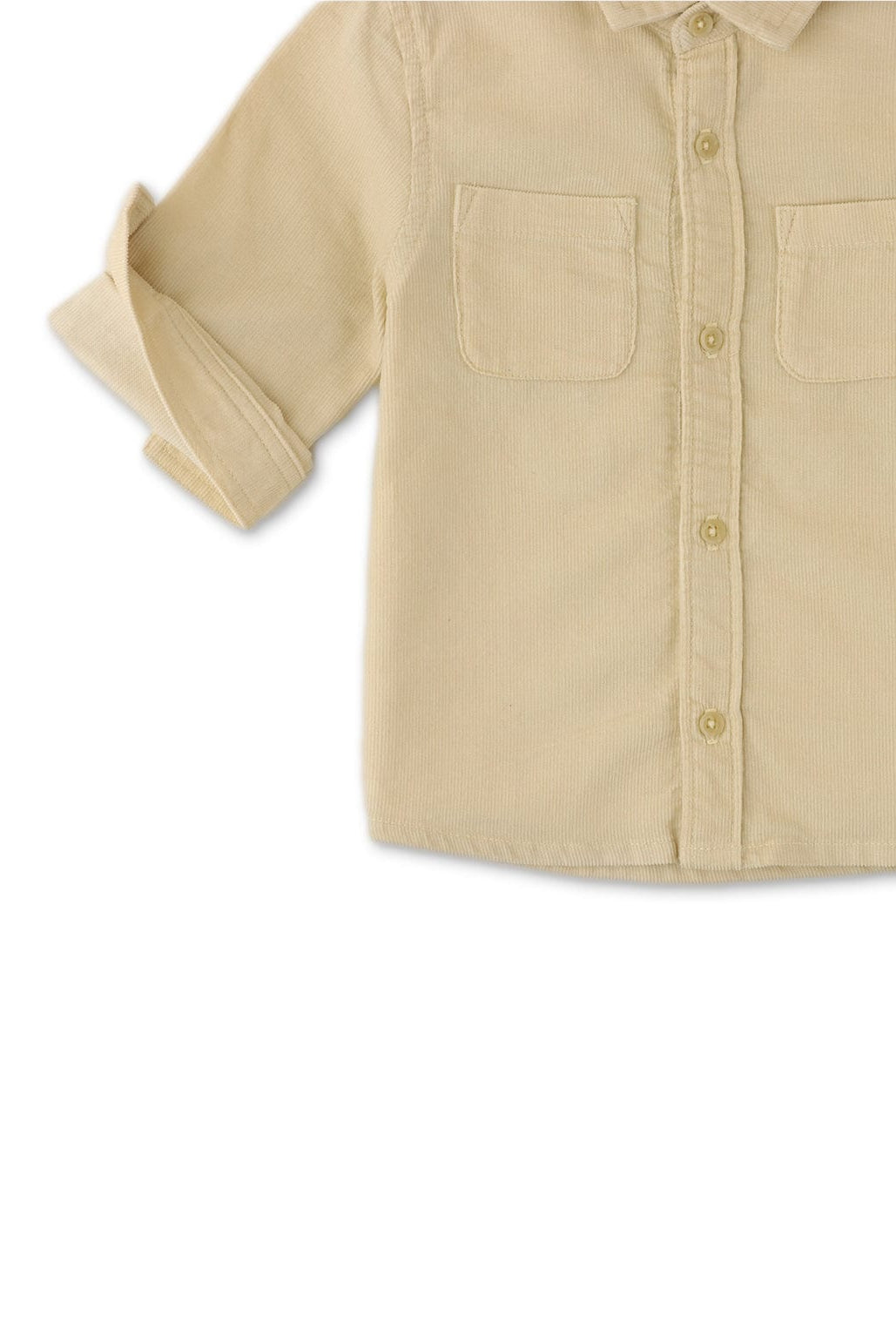 جينجرسنابس قميص ولادي اطفالي سادة 2 جيب بيج