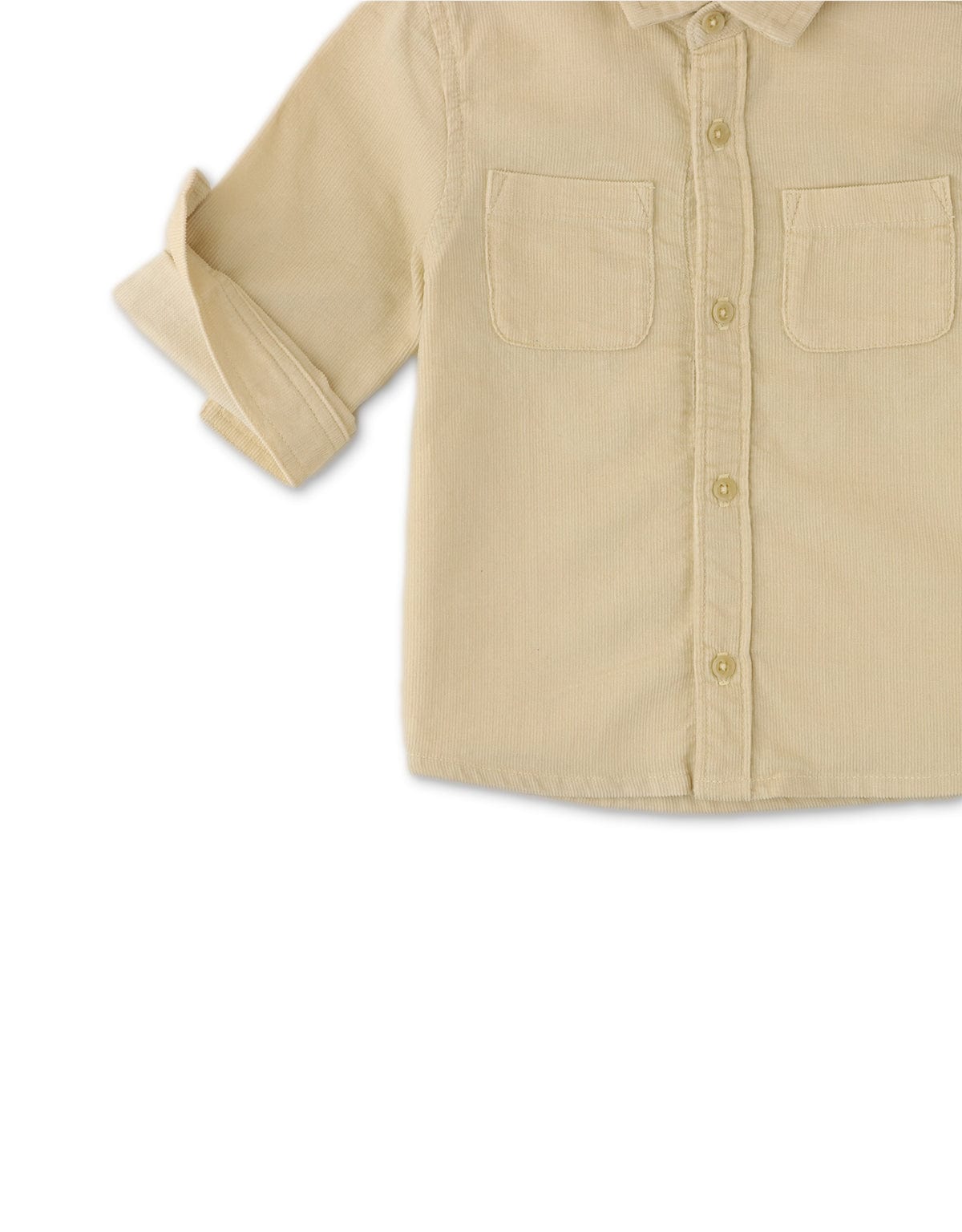 جينجرسنابس قميص ولادي اطفالي سادة 2 جيب بيج