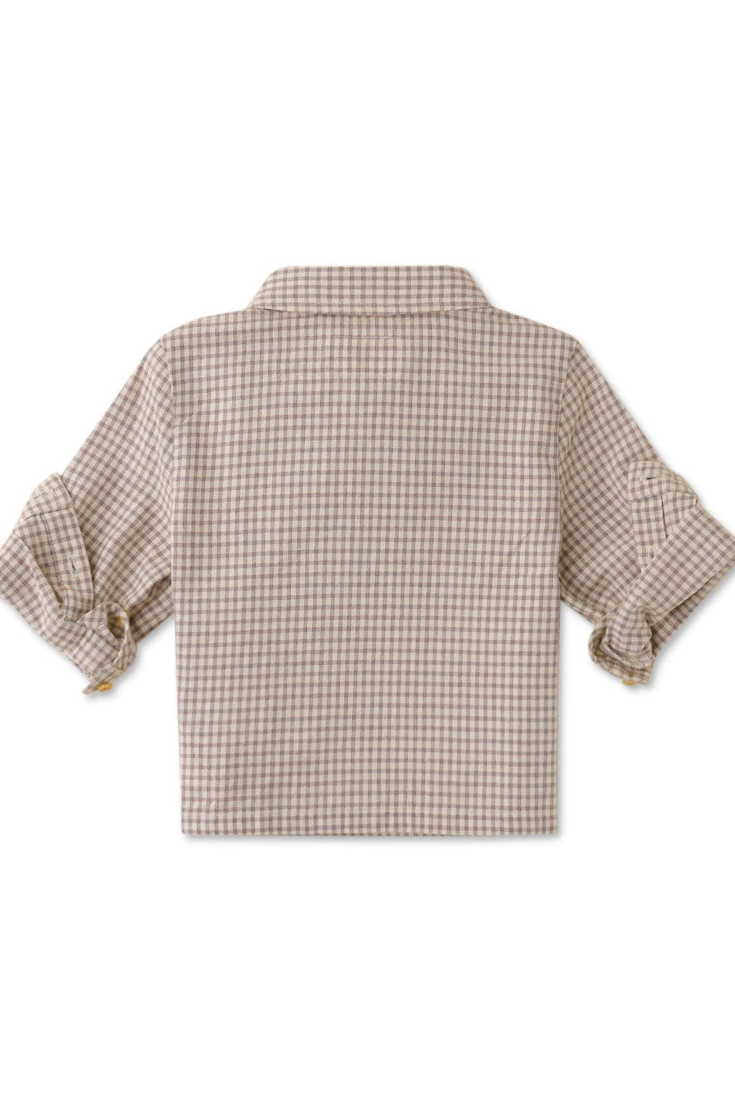 جينجرسنابس قميص بولو منسوج للأولاد حديثي الولادة مربعات بأزرار أمامية متعدد الألوان