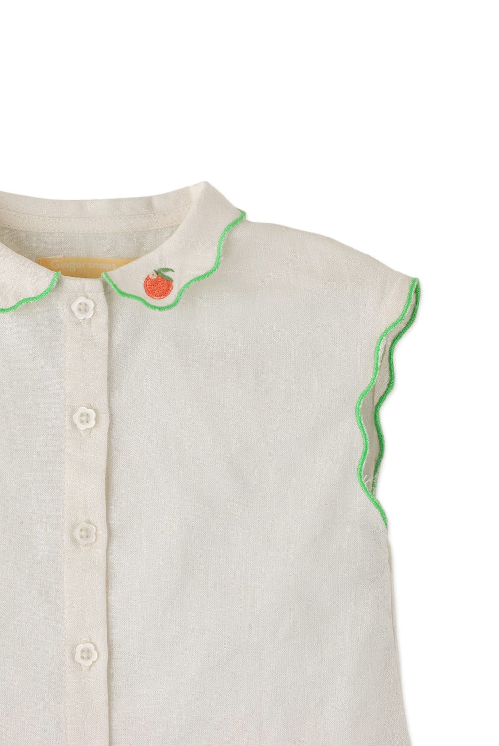 جينجرسنابس بلوزة بيبي بنات كت بازرار امامية