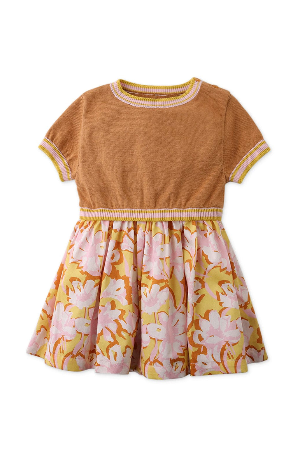 جينجرسنابس فستان بيبي بناتي بتنورة منفوشة متعدد الألوان