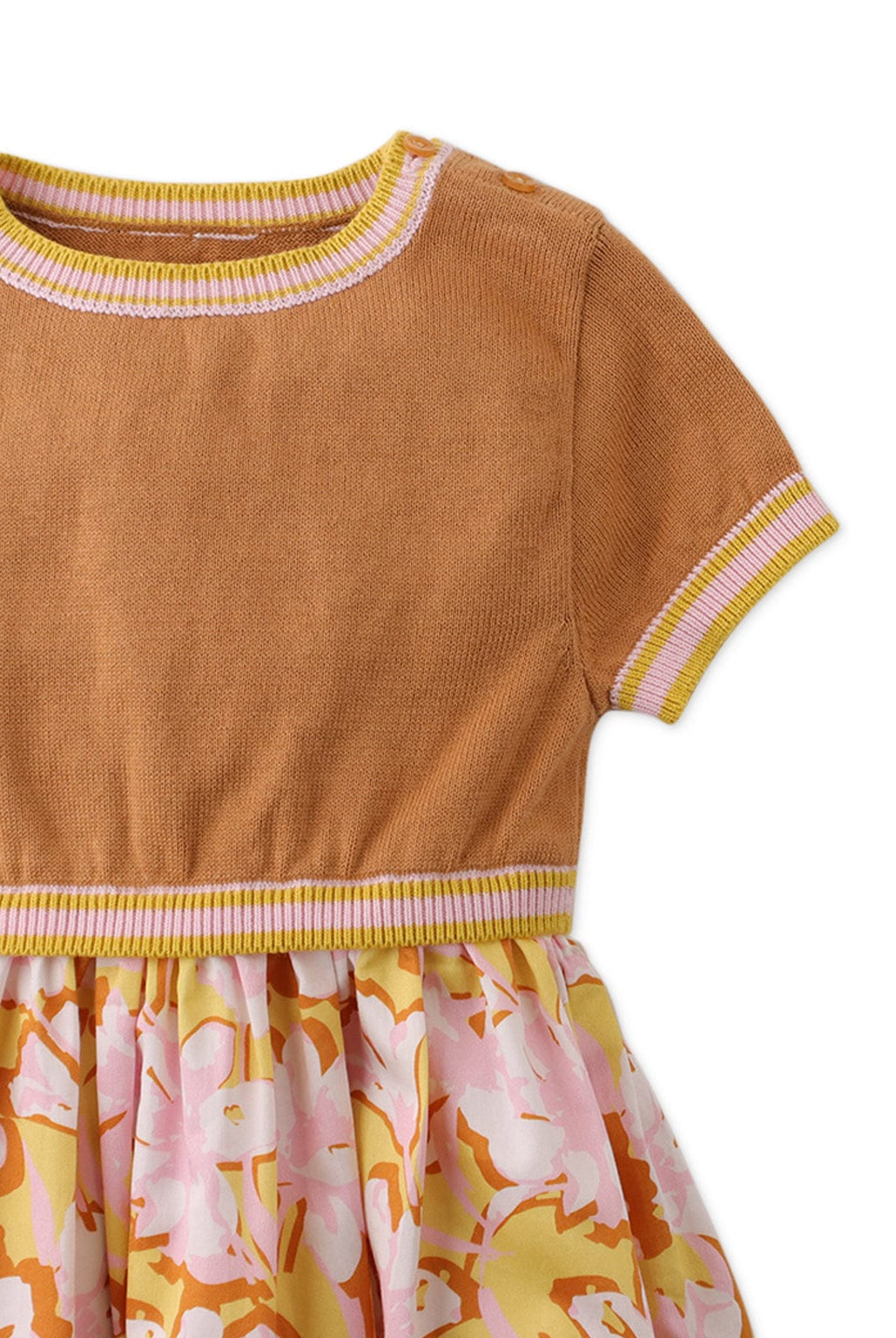 جينجرسنابس فستان بيبي بناتي بتنورة منفوشة متعدد الألوان