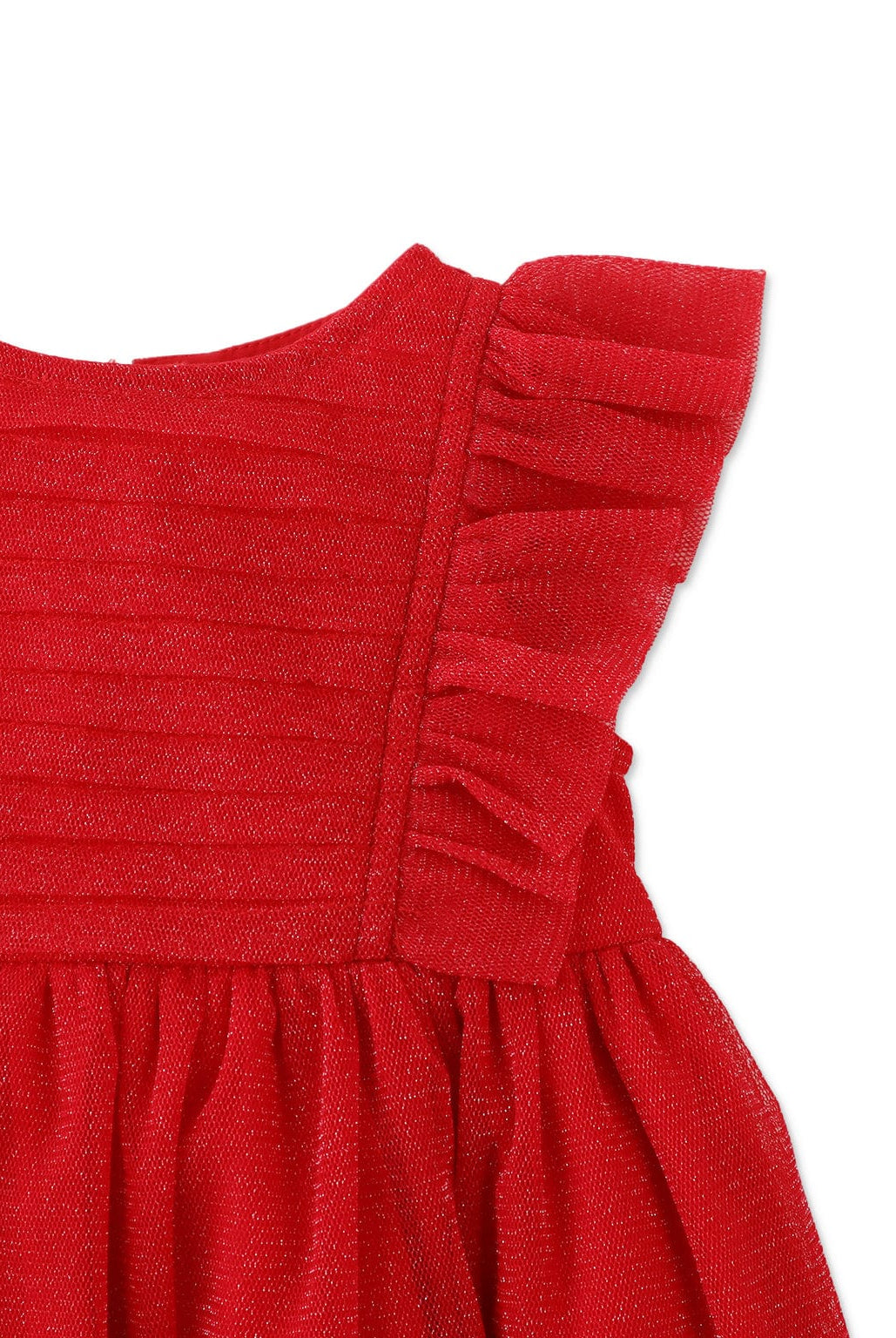 جينجرسنابس فستان بيبي بناتي منسوج بفيونكة على الخصر أحمر