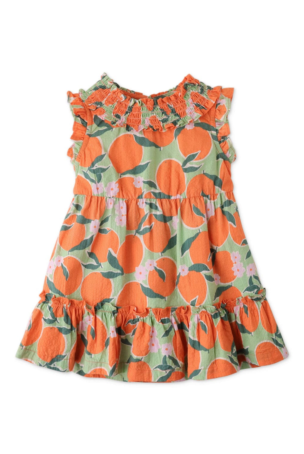 جينجرسنابس فستان بيبي بناتي مزين بنمط الفاكهة كت