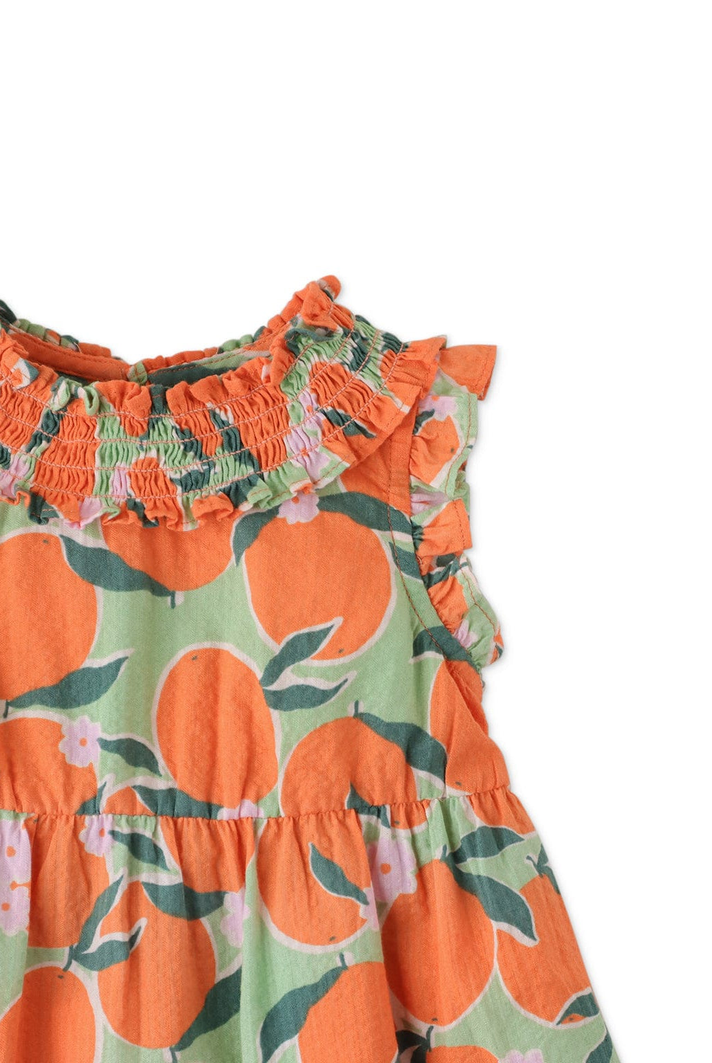 جينجرسنابس فستان بيبي بناتي مزين بنمط الفاكهة كت