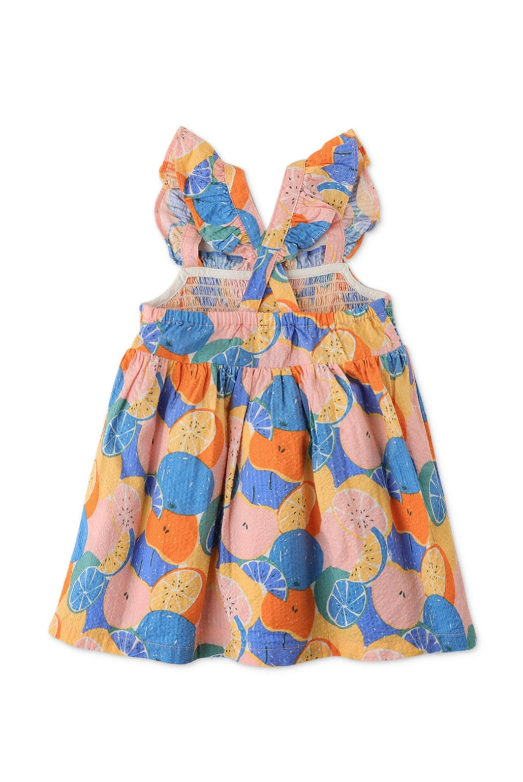 جينجرسنابس فستان حمالات على شكل فراشة مزينة بالفاكهة بناتي