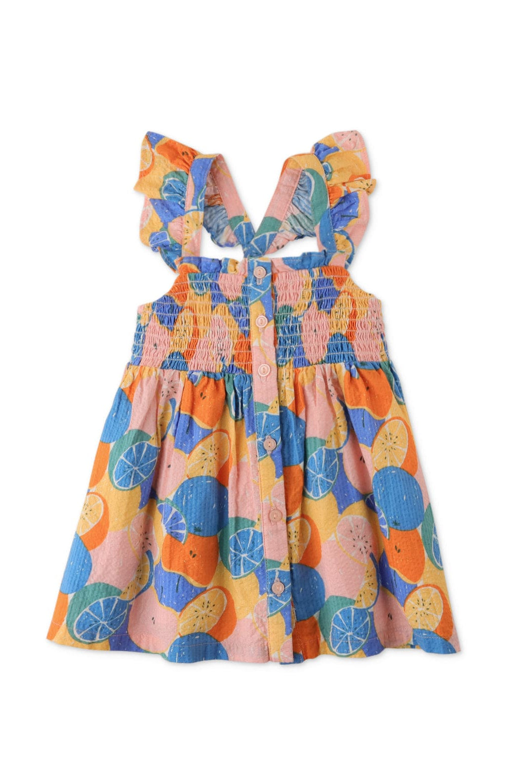 جينجرسنابس فستان حمالات على شكل فراشة مزينة بالفاكهة بناتي