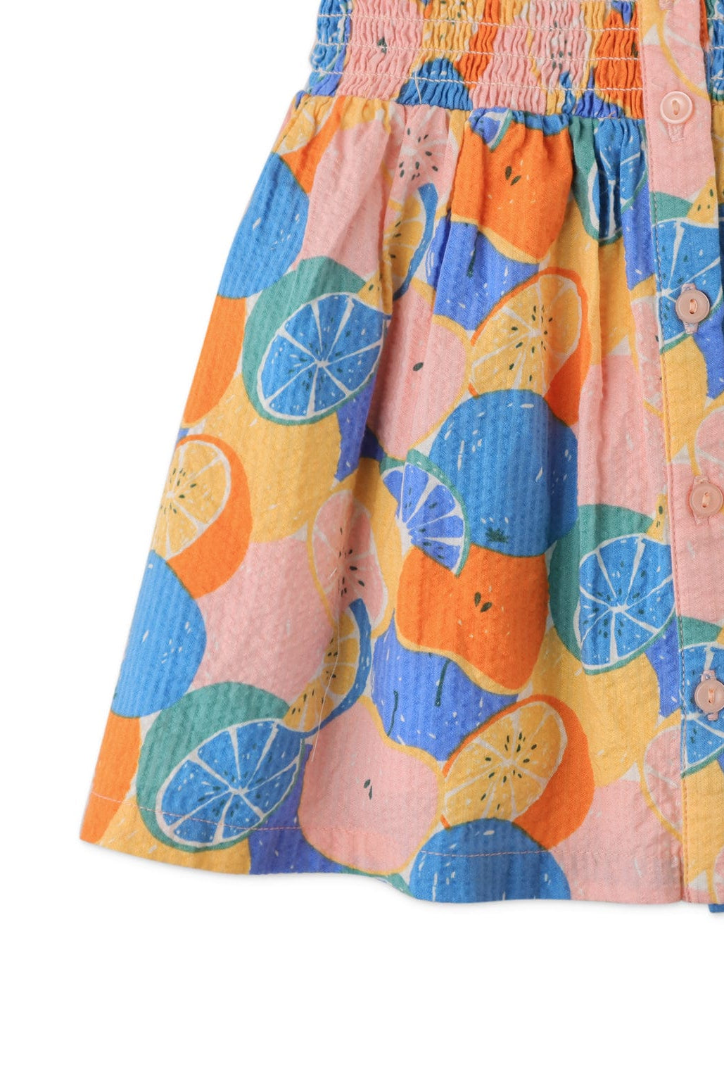 جينجرسنابس فستان حمالات على شكل فراشة مزينة بالفاكهة بناتي