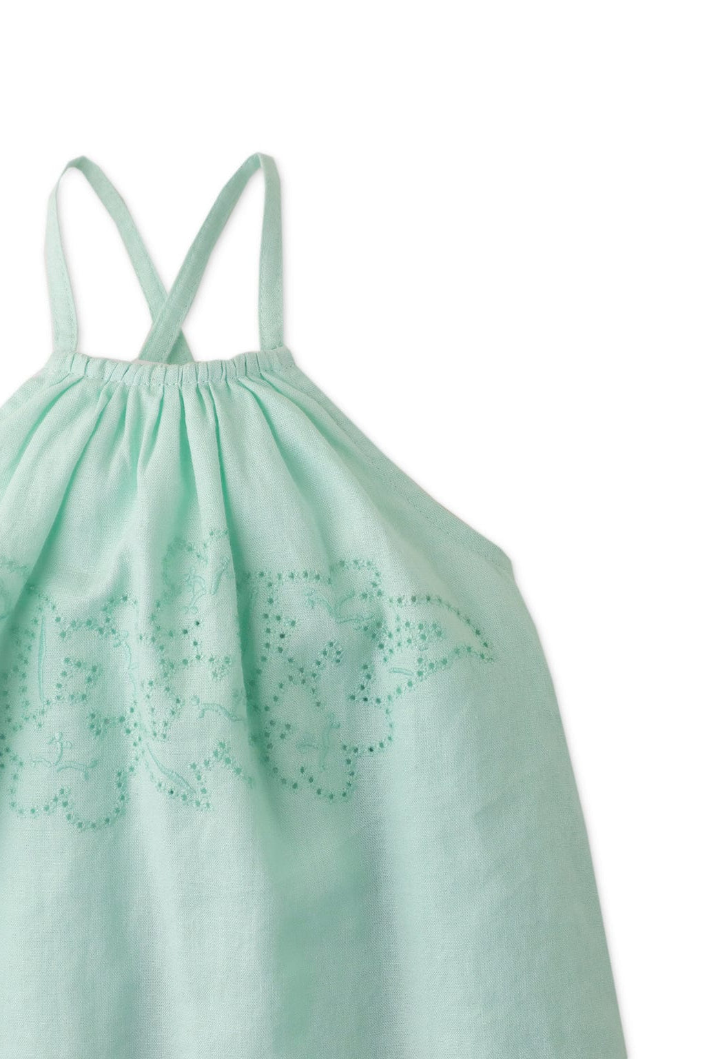 جينجرسنابس فستان بناتى رضع مطرز ورد