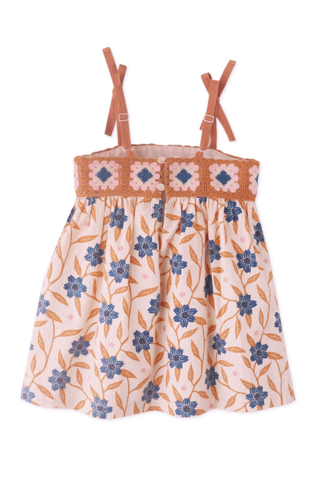 جينجرسنابس فستان رضع بطبعة بناتى