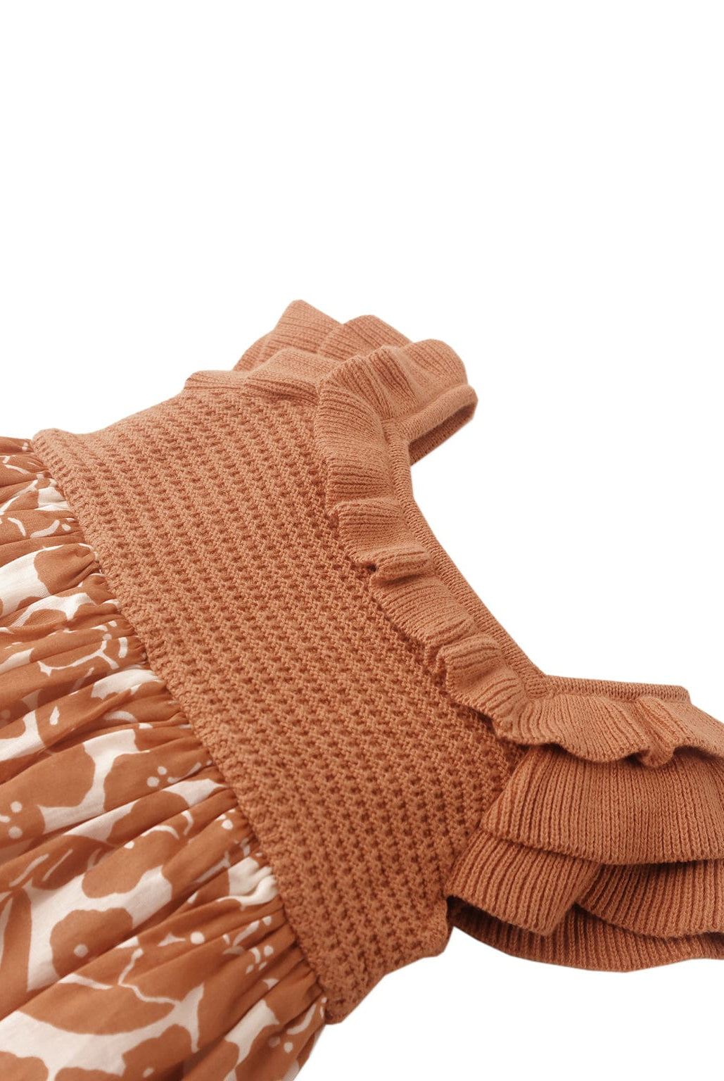 جينجرسنابس فستان مواليد قصير بطبقات على الصدر بناتى