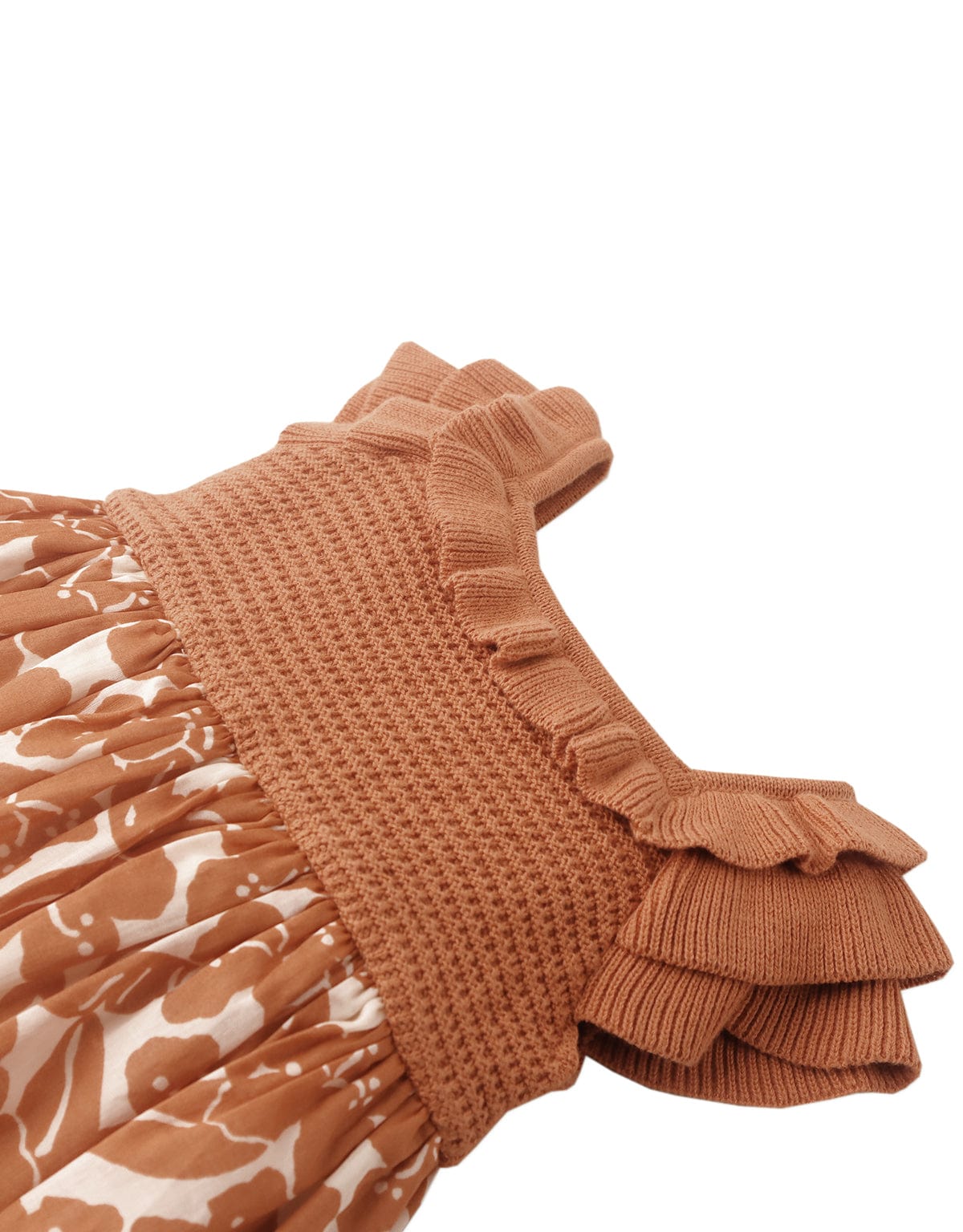 جينجرسنابس فستان مواليد قصير بطبقات على الصدر بناتى