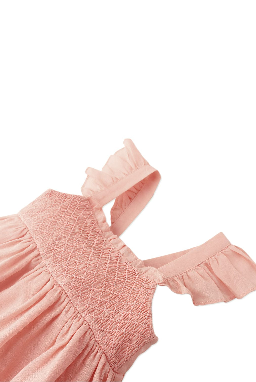 جينجرسنابس فستان مواليد بحمالات مع كشكش بناتى