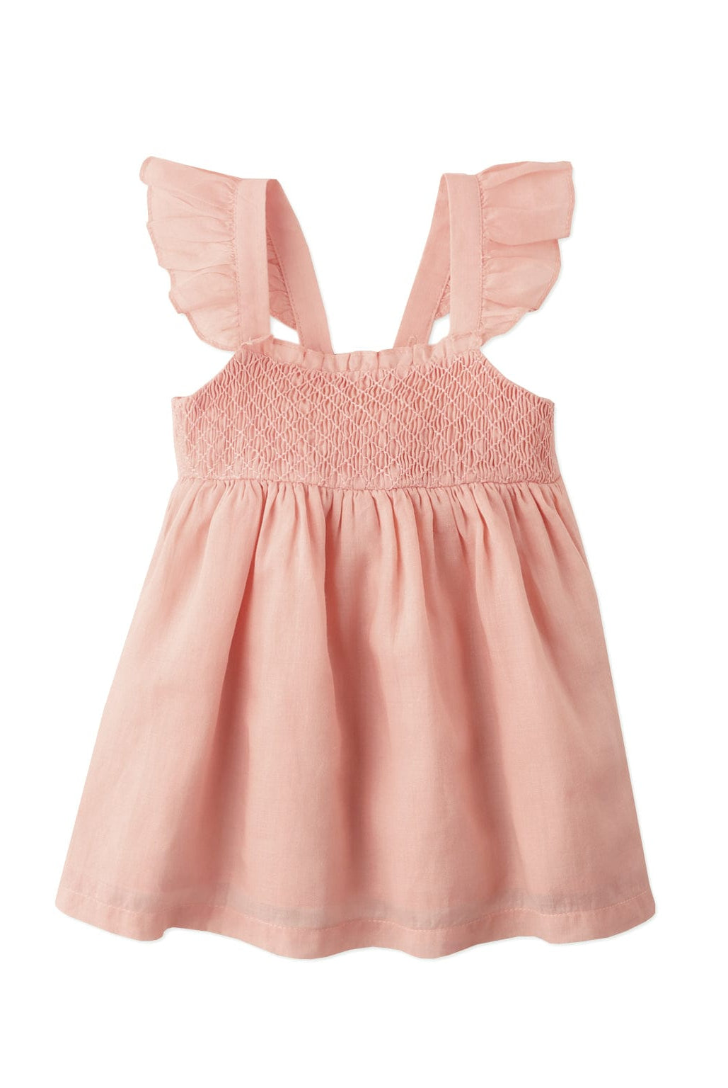 جينجرسنابس فستان مواليد بحمالات مع كشكش بناتى