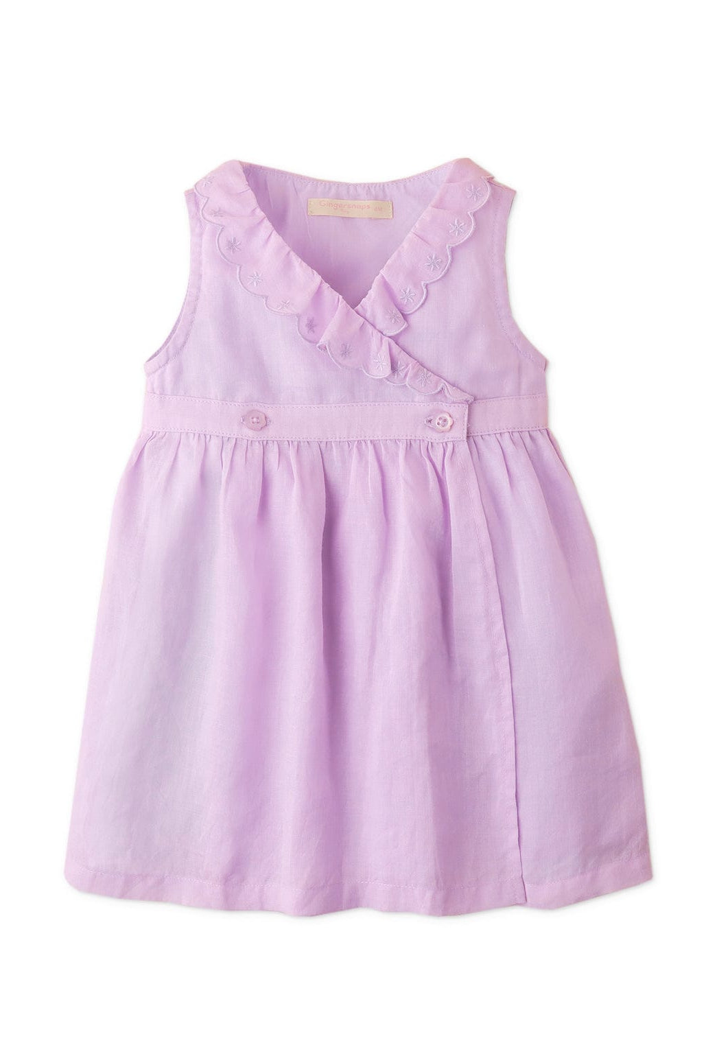 جينجرسنابس فستان مواليد ساده بتصميم بناتى