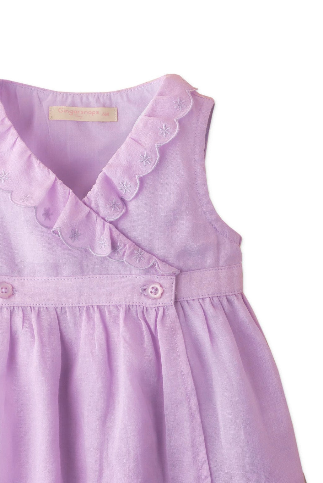 جينجرسنابس فستان مواليد ساده بتصميم بناتى