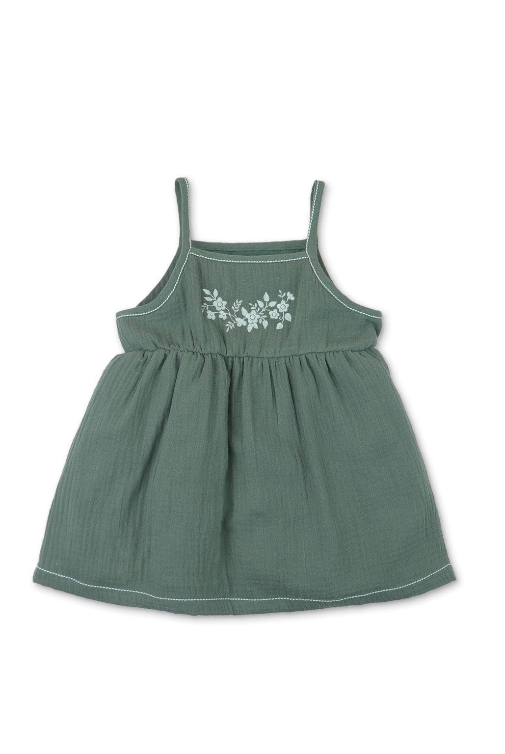 جينجرسنابس طقم فستان بناتي رضع حمالات وبلوزة كم متعدد الألوان