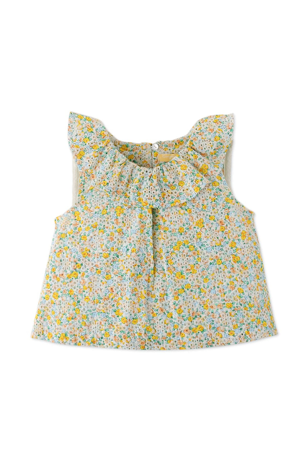 جينجرسنابس طقم شورت بيبي بنات مزين بورود