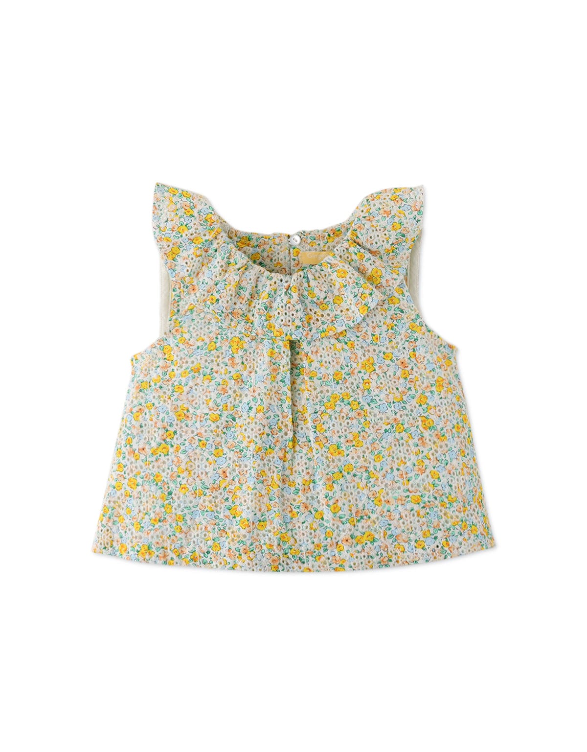 جينجرسنابس طقم شورت بيبي بنات مزين بورود