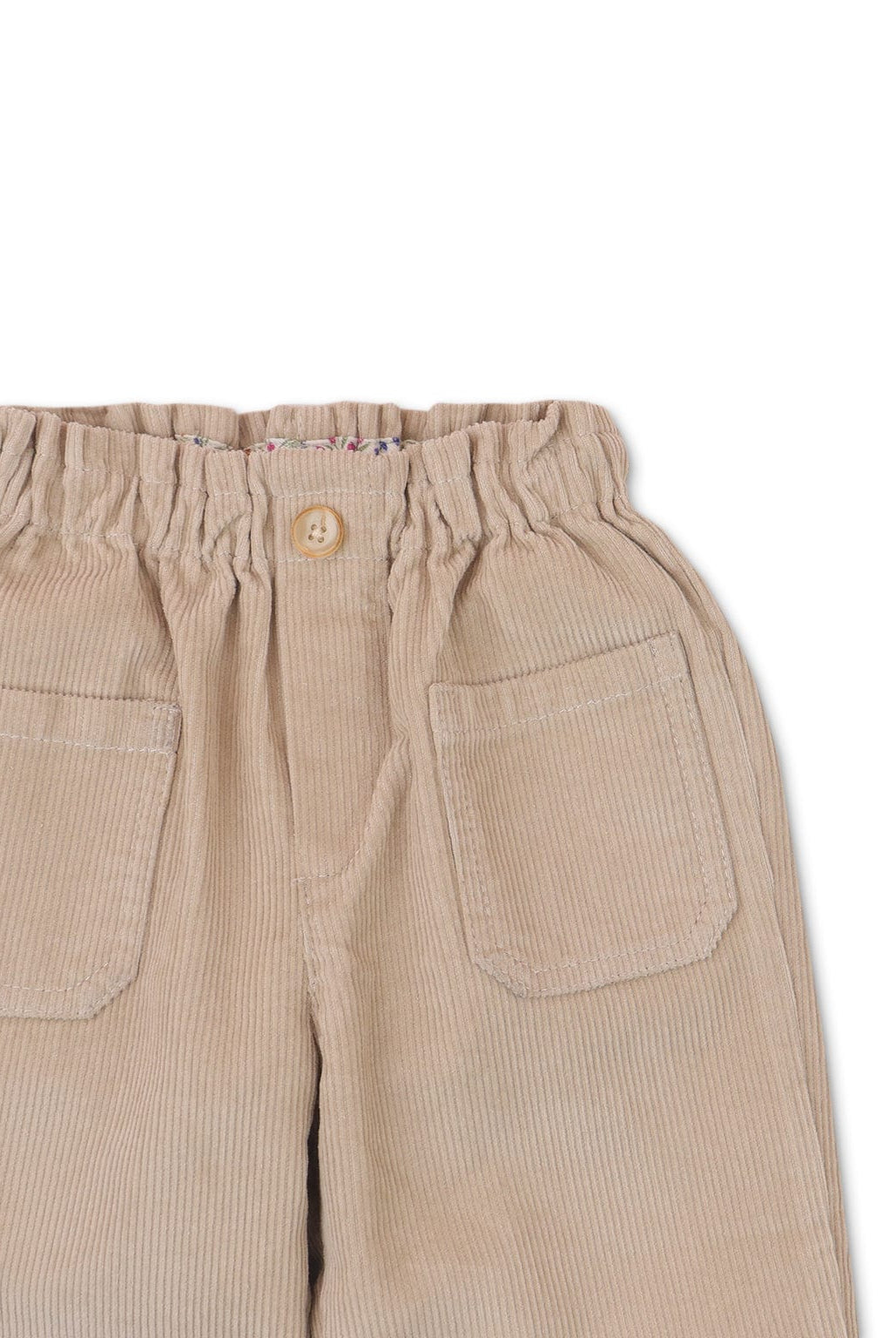 جينجرسنابس بنطلون بناتي رضع بجيوب اماميه بيج