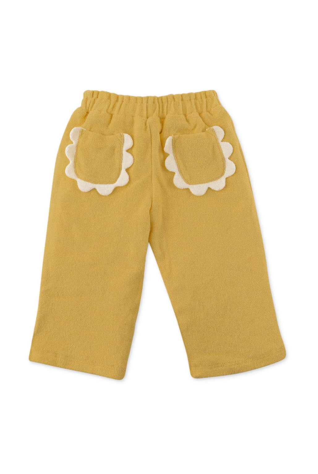 جينجرسنابس بنطلون بيبي بنات سادة بخصر مطاطي أصفر