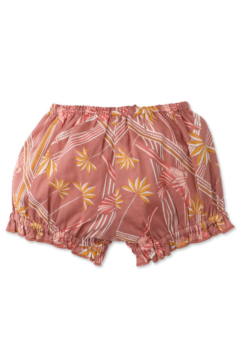 جينجرسنابس شورت مشجر بيبي بنات بفيونكة أمامية متعدد الألوان