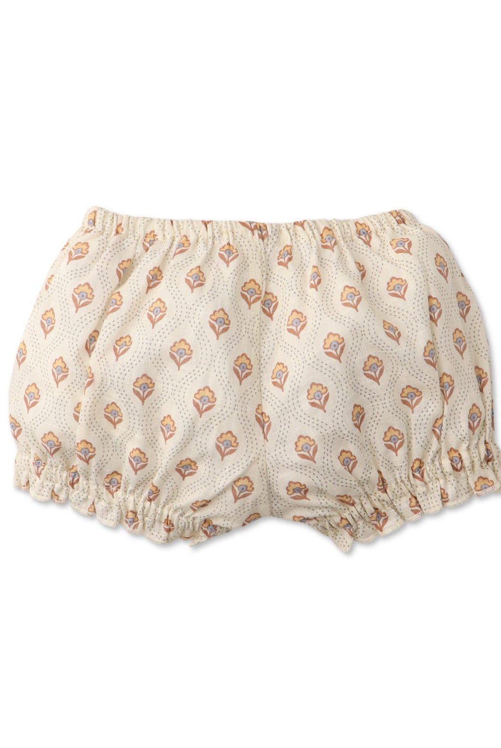 جينجرسنابس شورت منقوش بفيونكة أمامية بمطاط أطفال بيبي بنات متعدد الألوان